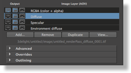 Output Image Layers Aovs 3delight For Maya Japanese 3dl Docs